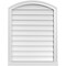Ekena Millwork Arch Top Surface Mount PVC Gable Vent: Functional, w/ 2"W x 2"P Brickmould Sill Frame, 26"W x 34"H GVPAR26X3403SF - alternate 1